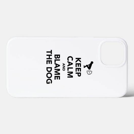 Behalt Ruhe und Schuld am Hund Case-Mate iPhone Hülle (Rückseite (Horizontal))