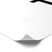 Behalt Ruhe und Schuld am Hund Poster (Ecke)