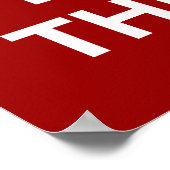 Behalt Ruhe und Schuld am Hund Poster (Ecke)