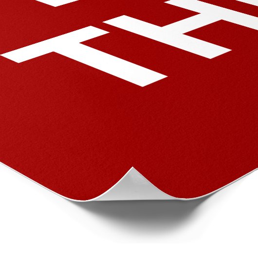 Behalt Ruhe und Schuld am Hund Poster (Ecke)