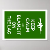 Behalt Ruhe und schuld daran Poster (Vorne)