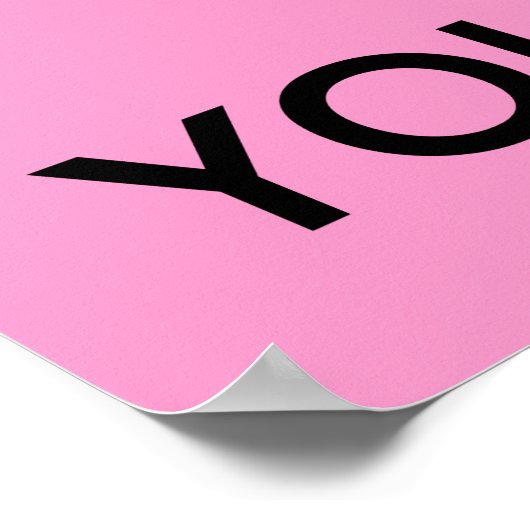 Behalt Ruhe und sei dein eigenes Poster (Ecke)