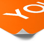 Behalt Ruhe und sei dein eigenes Poster (Ecke)