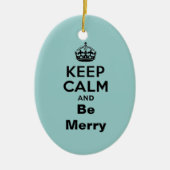 Behalt Ruhe und sei fröhlich Keramikornament (Vorne)