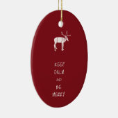 Behalt Ruhe und sei fröhlich Keramikornament (Rechts)