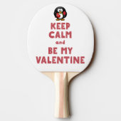 Behalt Ruhe und sei mein Valentinpingpongpaddel Tischtennis Schläger (Rückseite)