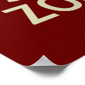 Behalt Ruhe und Shoot Zombies Poster (Ecke)