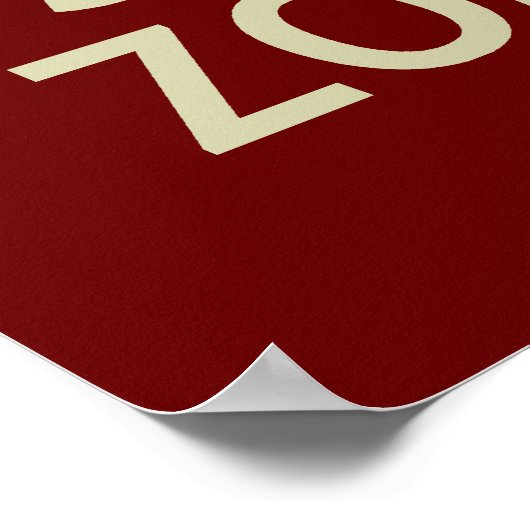 Behalt Ruhe und Shoot Zombies Poster (Ecke)