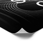 Behalt Ruhe und Sing On Poster (Ecke)