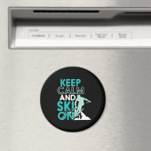 Behalt Ruhe und Ski auf dem sonnigen Skigebiet Win Magnet (In Situ (Geschirrspüler))
