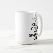 Behalt Ruhe und Sparkle auf dem sonnigen Juwelier Kaffeetasse (VorderseiteRechts)
