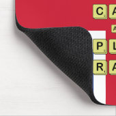 Behalt Ruhe und Spiel Mousepad (Ecke)
