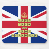 Behalt Ruhe und Spiel Mousepad (Vorne)