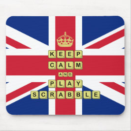 Behalt Ruhe und Spiel Mousepad