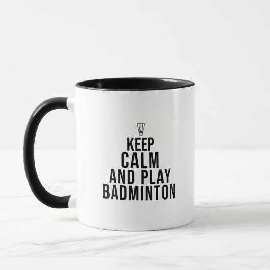 behalt Ruhe und spiele Badminton Tasse (Links)