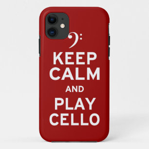 Behalt Ruhe und spiele Cello Case-Mate iPhone Hülle