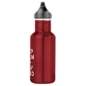 Behalt Ruhe und spiele Cello Edelstahlflasche (Rechts)