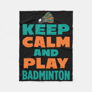 Behalt Ruhe und spiele Dminton Sports Dminton Play Fleecedecke