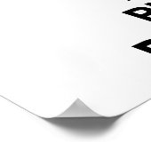 Behalt Ruhe und spiele Domino Poster (Ecke)