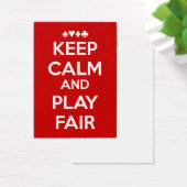 Behalt Ruhe und spiele fair (Schreibtisch)