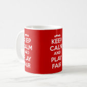 Behalt Ruhe und spiele fair Kaffeetasse (Vorderseite Links)