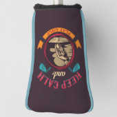 Behalt Ruhe und spiele Golf Head Cover Headcover (Rotieren 90)