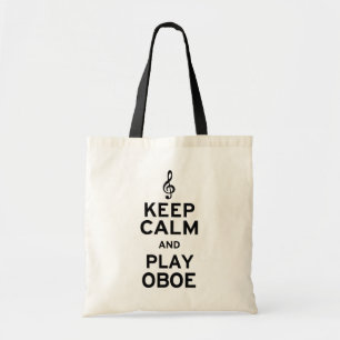 Behalt Ruhe und spiele Oboe Tragetasche