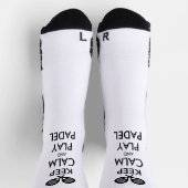 Behalt Ruhe und spiele Padel sportliche Crew Socke (Oben)