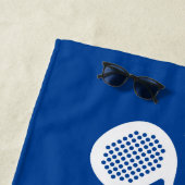 Behalt Ruhe und spiele pdel Tennishandtuch Strandtuch (Beispiel)