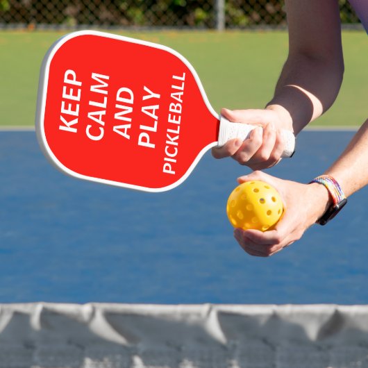 Behalt Ruhe und spiele Pickleball Funny Schläger (InSitu)