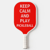 Behalt Ruhe und spiele Pickleball Funny Schläger (Vorderseite)