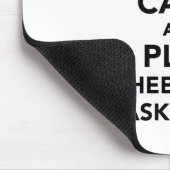 Behalt Ruhe und spiele Rollstuhlbasketball Mousepad (Ecke)