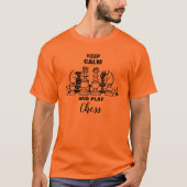 Behalt Ruhe und spiele Schach-T-Shirt-Geschenk Män T-Shirt (Vorderseite)