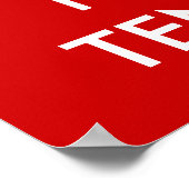 Behalt Ruhe und spiele Tennisplakat Poster (Ecke)