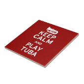 Behalt Ruhe und spiele Tuba Fliese (Seite)