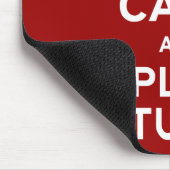Behalt Ruhe und spiele Tuba Mousepad (Ecke)