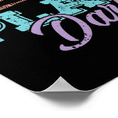 Behalt Ruhe und spielende Darts Poster (Ecke)