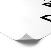 Behalt Ruhe und spielte Disc Golf Poster (Ecke)