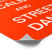 Behalt Ruhe und Street Dance Poster (Ecke)