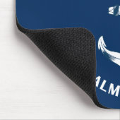 Behalt Ruhe und tauche auf, Anchor Navy Blau Mousepad (Ecke)