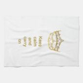 Behalt Ruhe und trage das Küchentuch der Königin (Horizontal)