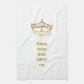 Behalt Ruhe und trage das Küchentuch der Königin (Vertikal)