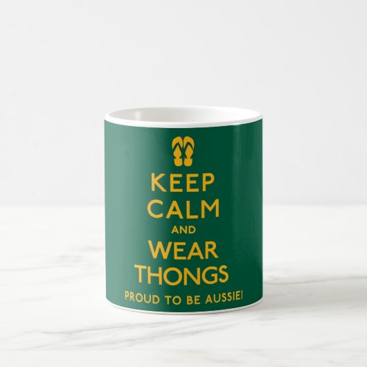 Behalt Ruhe und trage Dinge! Kaffeetasse (Mittel)