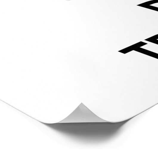 Behalt Ruhe und triathlon Poster (Ecke)