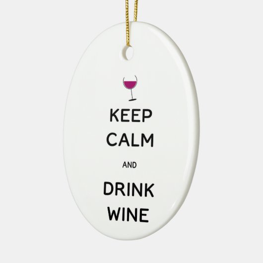 Behalt Ruhe und Trinken Individuelle Name Datum Keramik Ornament (Links)