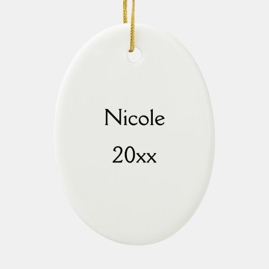 Behalt Ruhe und Trinken Individuelle Name Datum Keramik Ornament (Hinten)