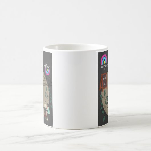 Behalt Ruhe und trinken Kaffee Kaffeetasse (Mittel)