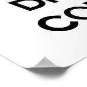 Behalt Ruhe und trinken Kaffee Poster (Ecke)