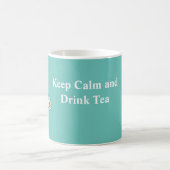 Behalt Ruhe und trinken Tee Minzgrün Kaffeetasse (Mittel)