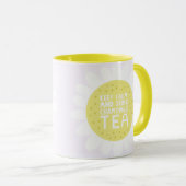 Behalt Ruhe und trinken Tee Tasse (VorderseiteRechts)